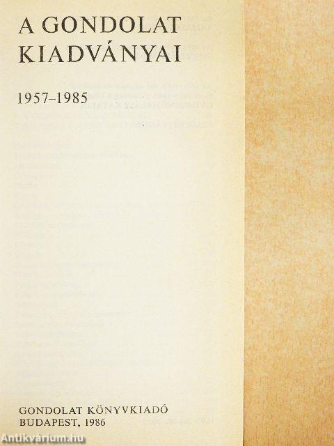 A Gondolat kiadványai 1957-1985