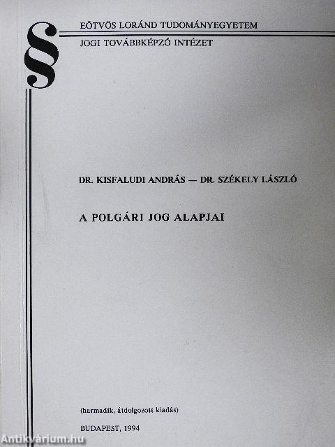 A polgári jog alapjai