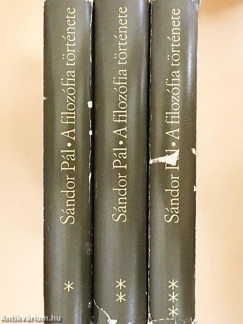 A filozófia története I-III.