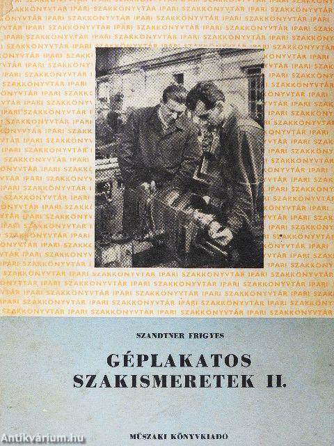 Géplakatos szakismeretek II.