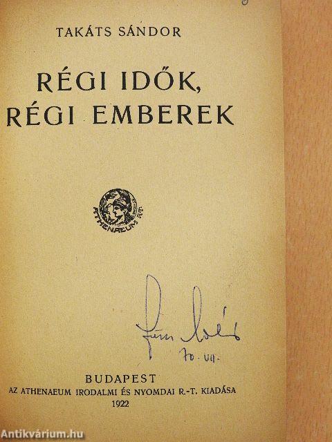 Régi idők, régi emberek