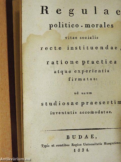 A' társaságos életet jól elintézni tanító politika-erkölcsi rendszabások