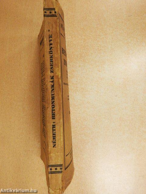 Betonmunkák zsebkönyve