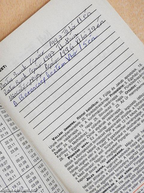 Kincses Kalendárium 1996