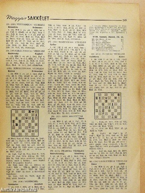 Magyar Sakkélet 1953. november