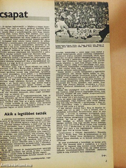 Labdarúgás 1971-1975. (vegyes számok) (52 db)