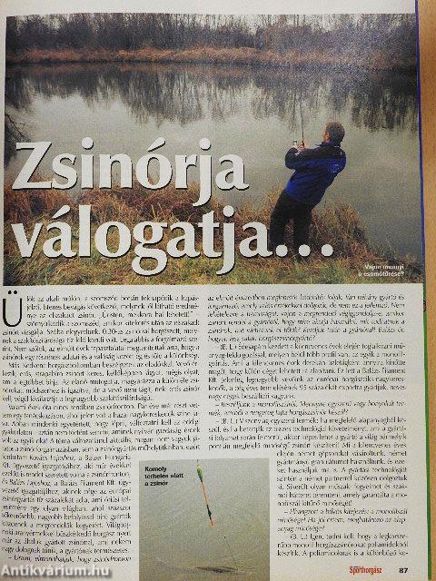 Sikeres Sporthorgász 2008. január-december