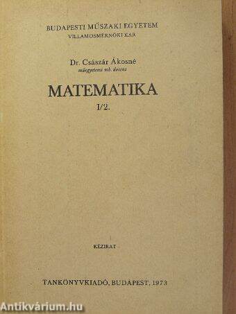 Matematika I/2.