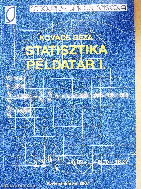 Statisztika példatár I.