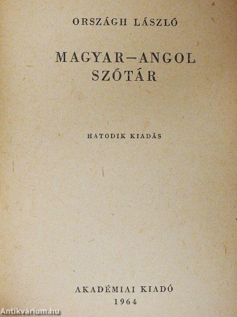 Magyar-angol szótár