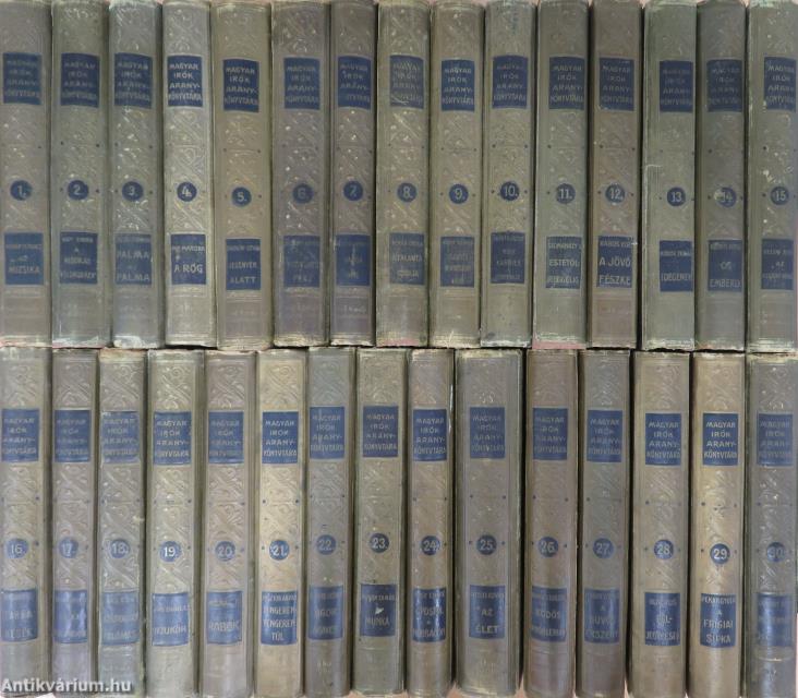 Magyar Irók Aranykönyvtára 1-30.