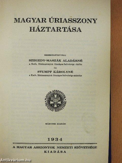 Magyar úriasszony háztartása