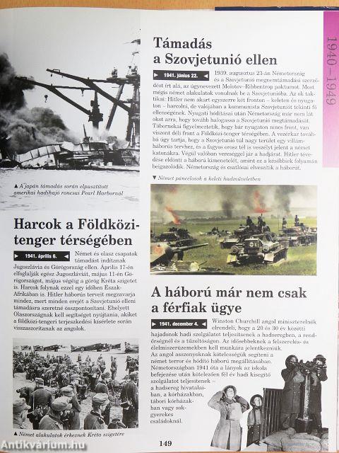 A 20. század évről évre