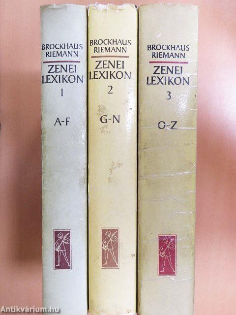 Zenei Lexikon 1-3.