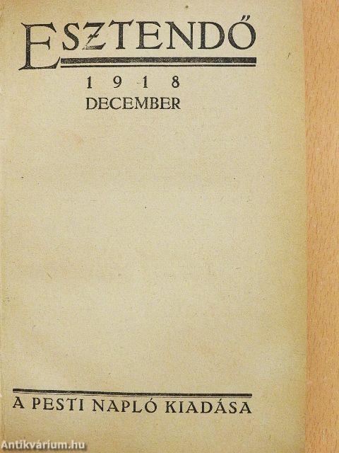 Esztendő 1918. december