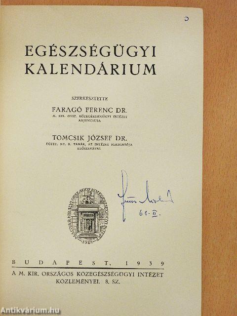 Egészségügyi kalendárium