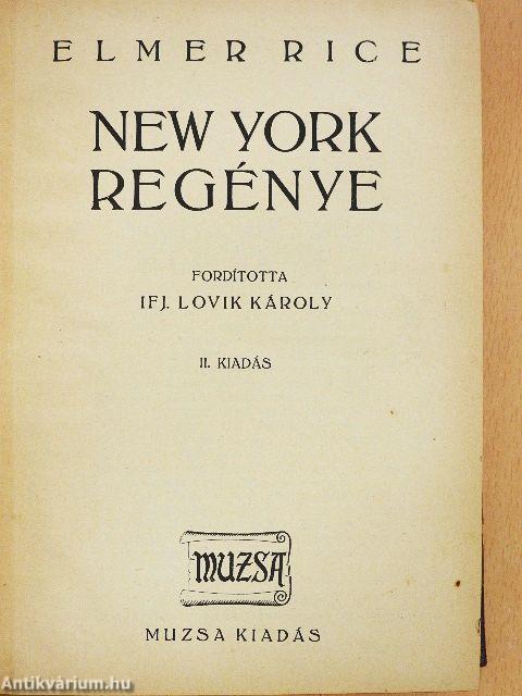 New York regénye