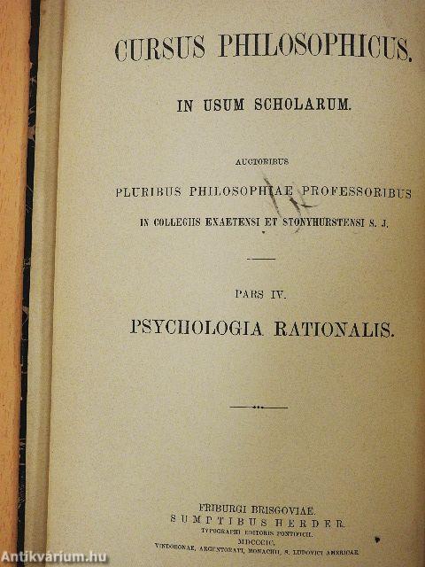 Psychologia rationalis sive philosophia de anima humana