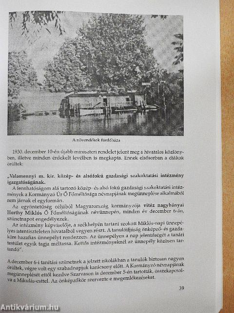 Nyolc évtized agrárszakoktatás Szarvason