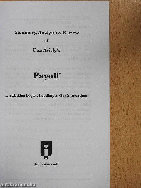 Summary, Analysis & Review of Dan Ariely's Payoff