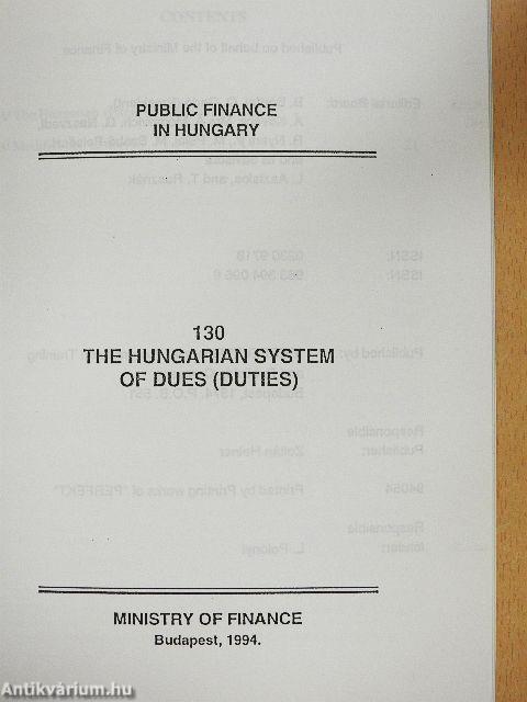 The Hungarian System of Dues (Duties)