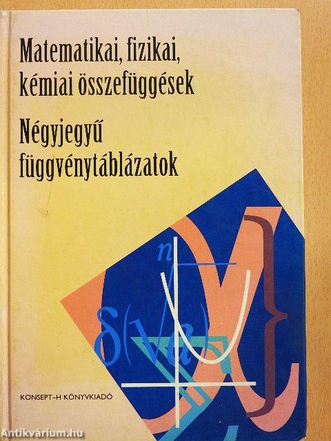 Négyjegyű függvénytáblázatok