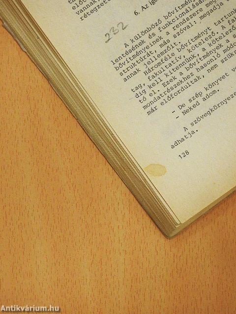 Magyar nyelv a tanítóképző főiskolák részére