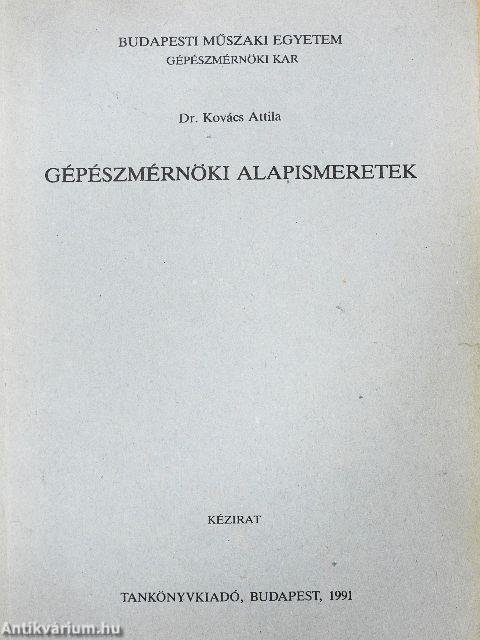 Gépészmérnöki alapismeretek