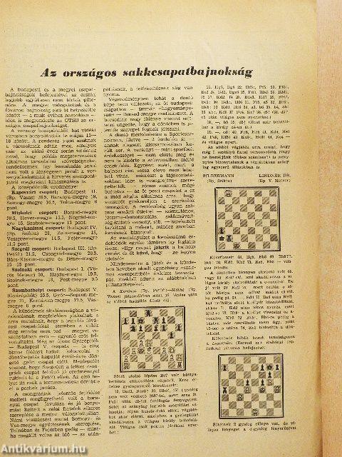 Magyar Sakkélet 1954. július