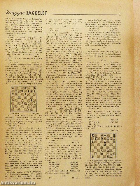 Magyar Sakkélet 1954. április