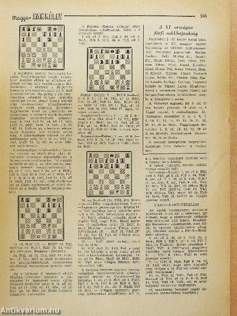 Magyar Sakkélet 1955. november