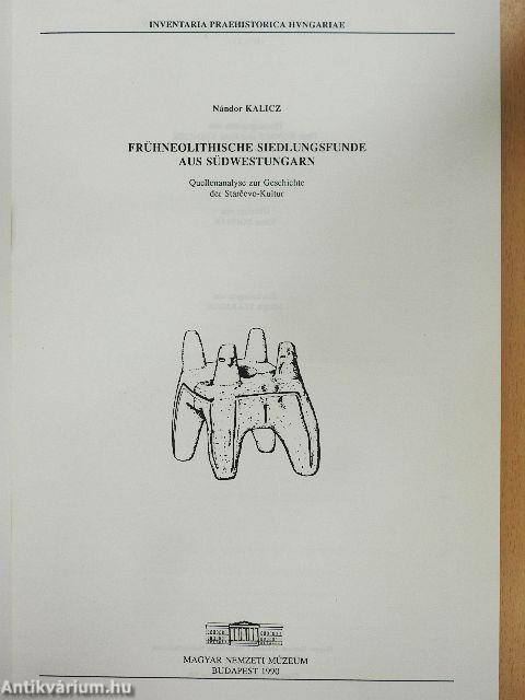 Frühneolithische Siedlungsfunde aus Südwestungarn