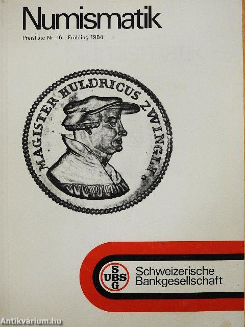 Numismatik Frühling 1984
