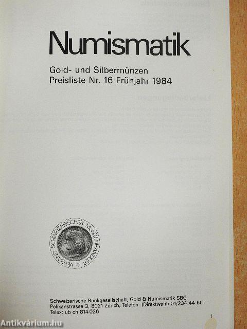 Numismatik Frühling 1984