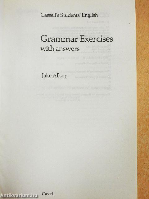 Grammar Exercises with Answers