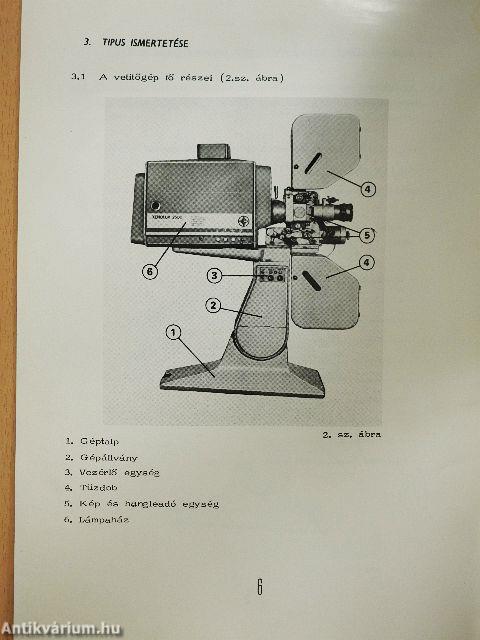 Kezelési és munkavédelmi utasítás a FITE SK 102/B filmvetítő gépekhez