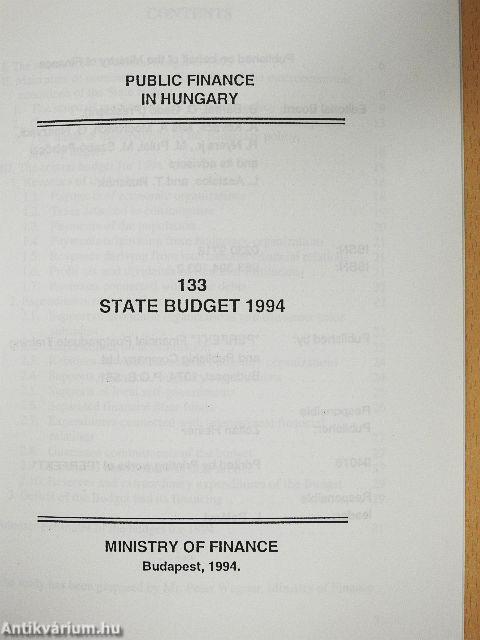 State Budget 1994
