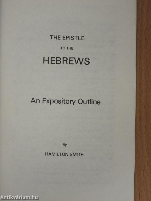 The Epistle to the Hebrews