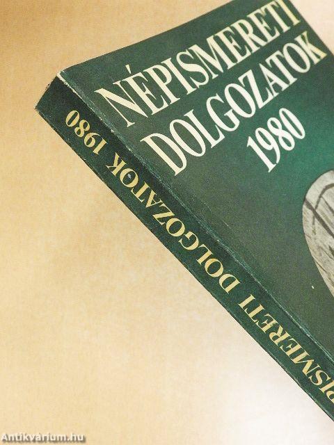 Népismereti dolgozatok 1980
