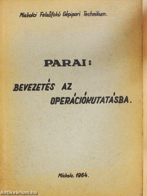 Bevezetés az operációkutásba
