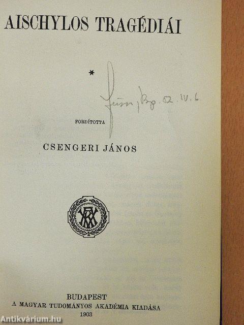 Aischylos tragédiái