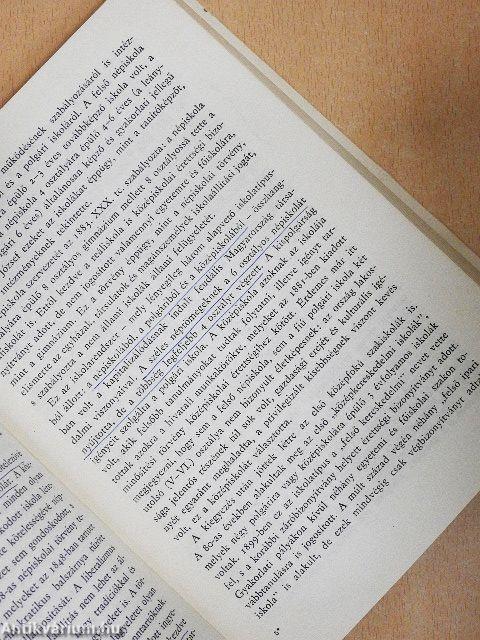 A köznevelés a Horthy-korszakban