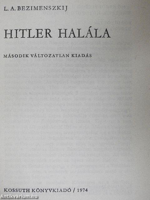 Hitler halála