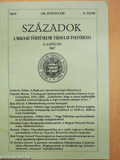 Századok 2015/6.