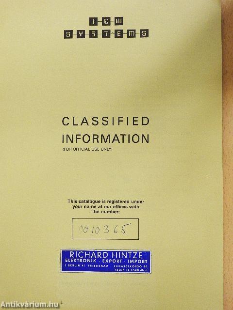 ICW Systems - Classified Information