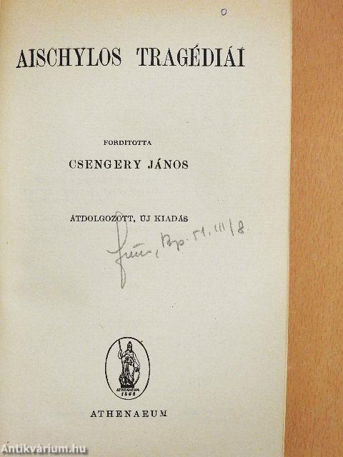 Aischylos tragédiái