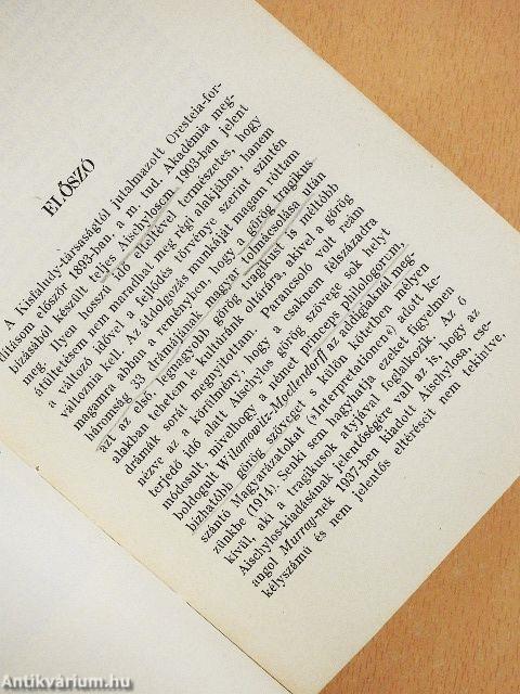 Aischylos tragédiái