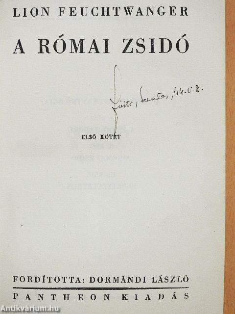 A római zsidó I-II.