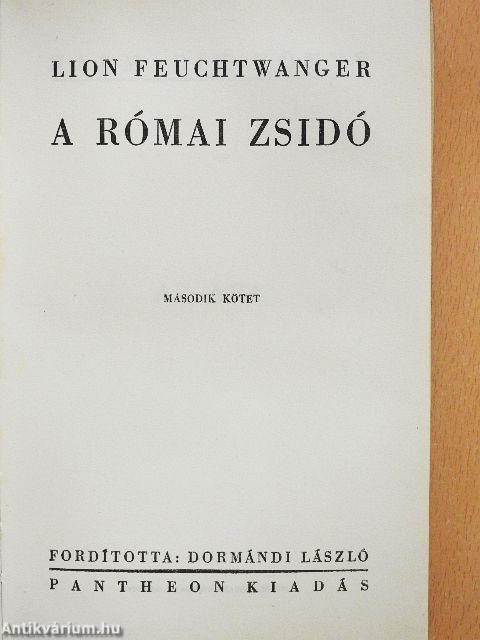 A római zsidó I-II.
