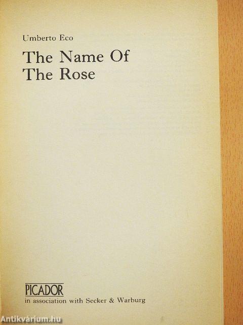 The Name of the Rose